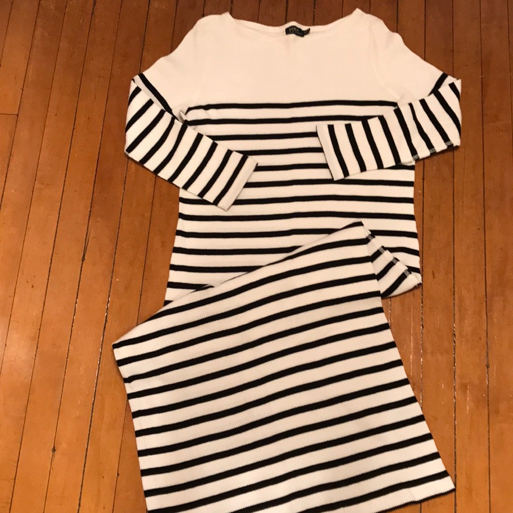 Polo striped long dress, size XL.